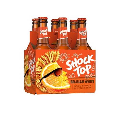Shock Top Belgian White Wheat Beer- 6 Pack 12 Ounce Bottles