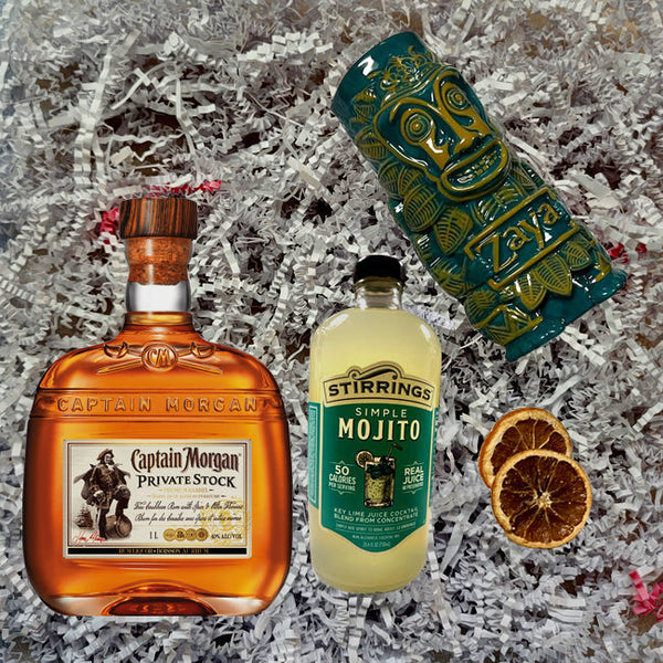 Captain Morgan Private Stock 1L 2本セット Captain Morgan Private Stock Gift Pack – Pensacola Liquors