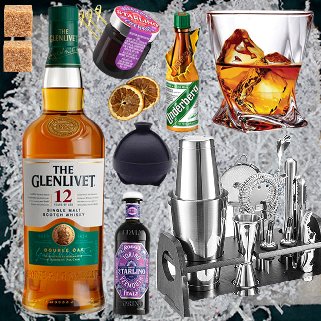 The Glenlivet Single Malt Whisky 12 yr Gift Pack – Pensacola Liquors