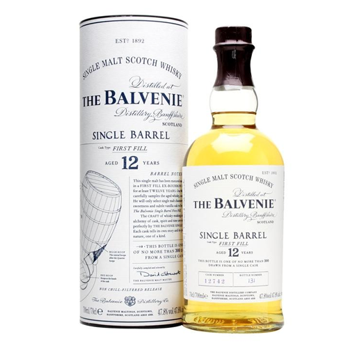 The Balvenie First Fill Scotch Single Malt 12 Year Single Barrel - 750ML