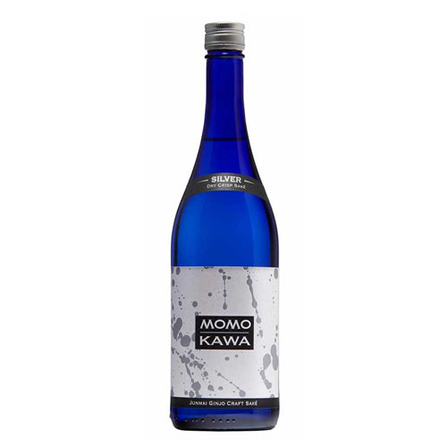 Momokawa Sake Silver Dry(Junmai Ginjo) craft sake - 750ML