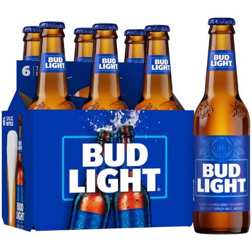 Bud Light 6 Pack 12 Ounce Bottles