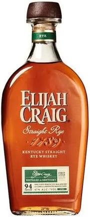 Elijah Craig Rye Whisky - 750 ML